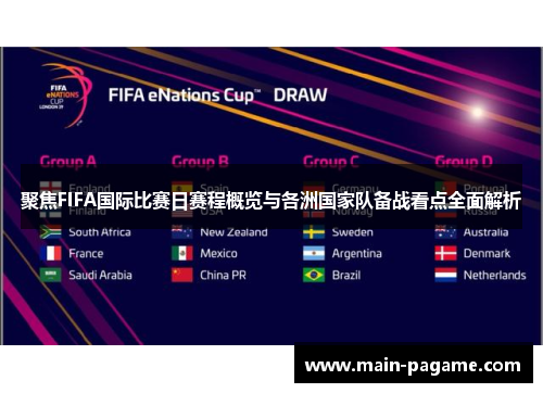 聚焦FIFA国际比赛日赛程概览与各洲国家队备战看点全面解析